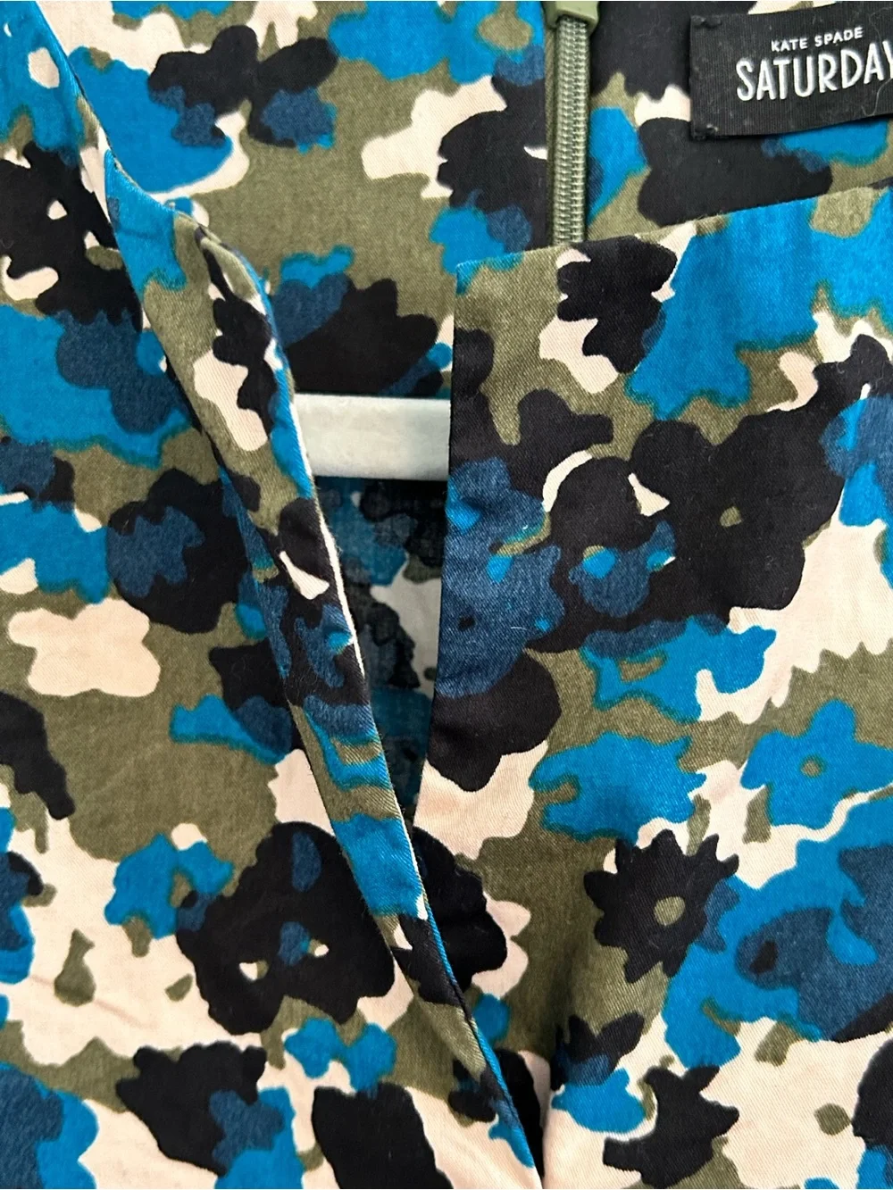 Kate Spade Saturday‎ Printed Sleeveless Top in Blue Abstract Print Sz. S